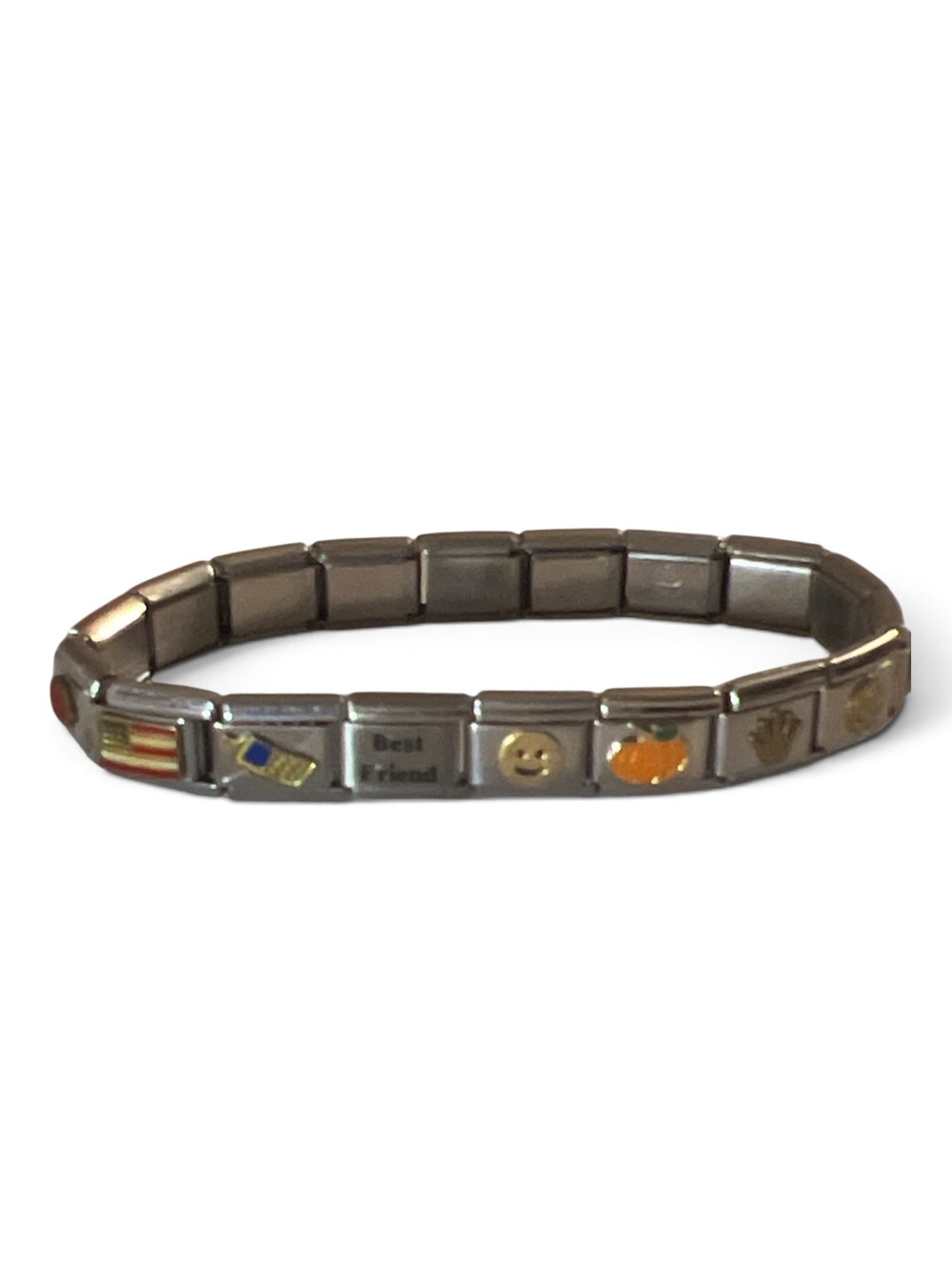 Italian Charm Bracelet Nominoro BlinQ Bella Charms Stainless Steel Y2K Vintage - Picture 3 of 12